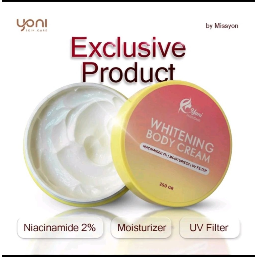 Yoni Body Cream Whitening 250gr