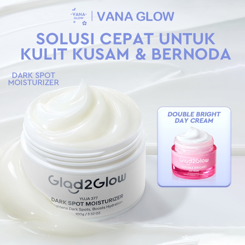 [BIG MOIST]Glad2Glow Yuja Symwhite 377 Dark Spot Moisturizer 100g menghilangkan bekas jerawat bright