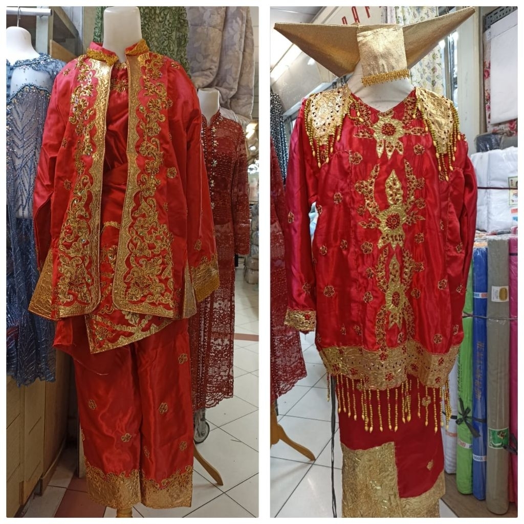 Baju Adat Padang Bordir Dewasa