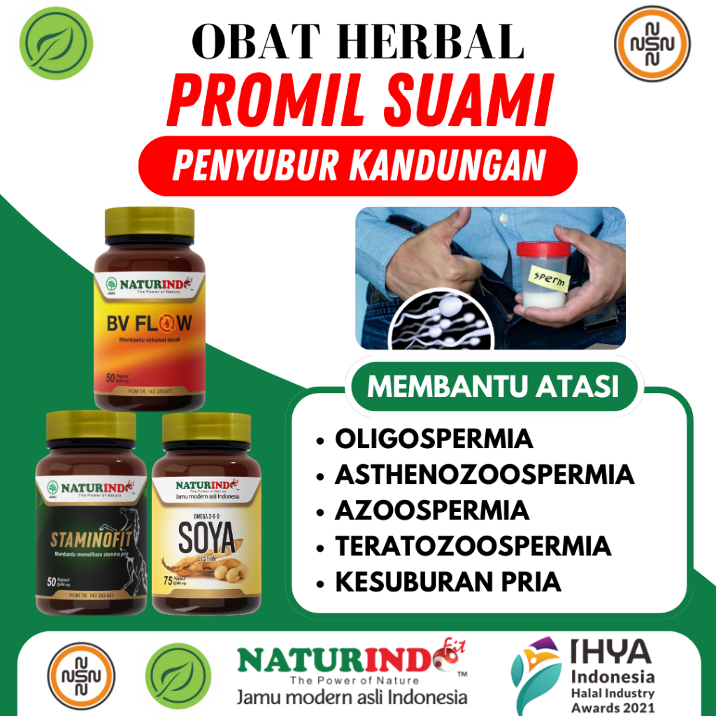 Herbal Promil Suami Penyubur Sperma Oligospermia Azoospermia Asthenozoospermia Teratozoospermia