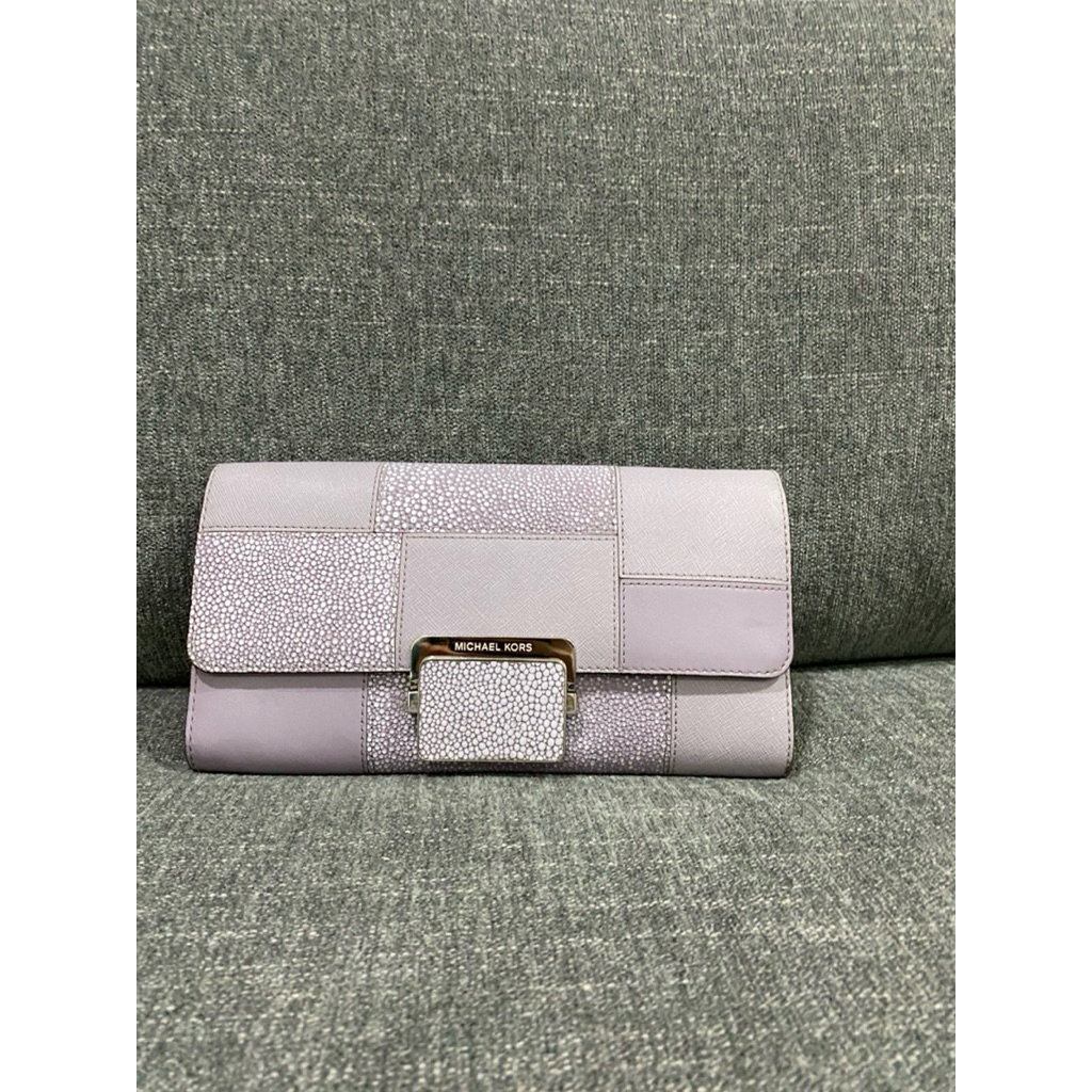 MK Cynthia Large Patchwork Clutch