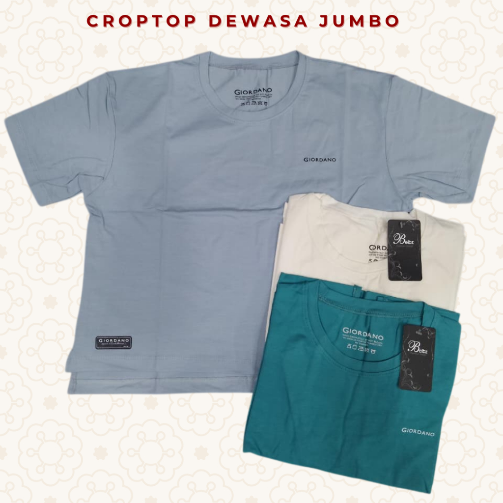 T-Shirt Crop Top Baju Atasan Crop Wanita Atasan Wanita Regular Top Korea Fashion Cewek