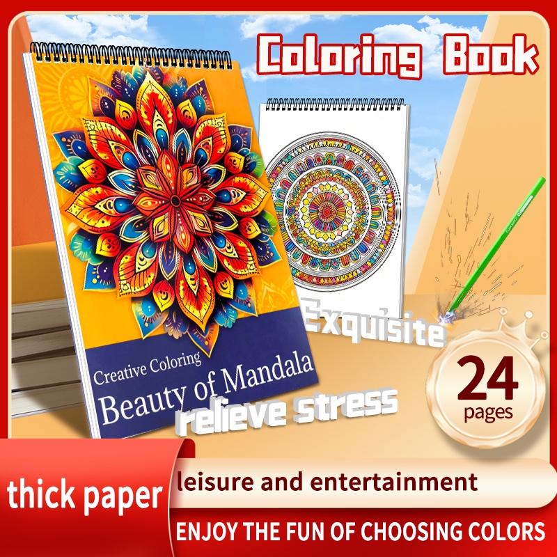 Self Healing/Anti Stress Adult Colouring Book (Buku Mewarnai Dewasa)