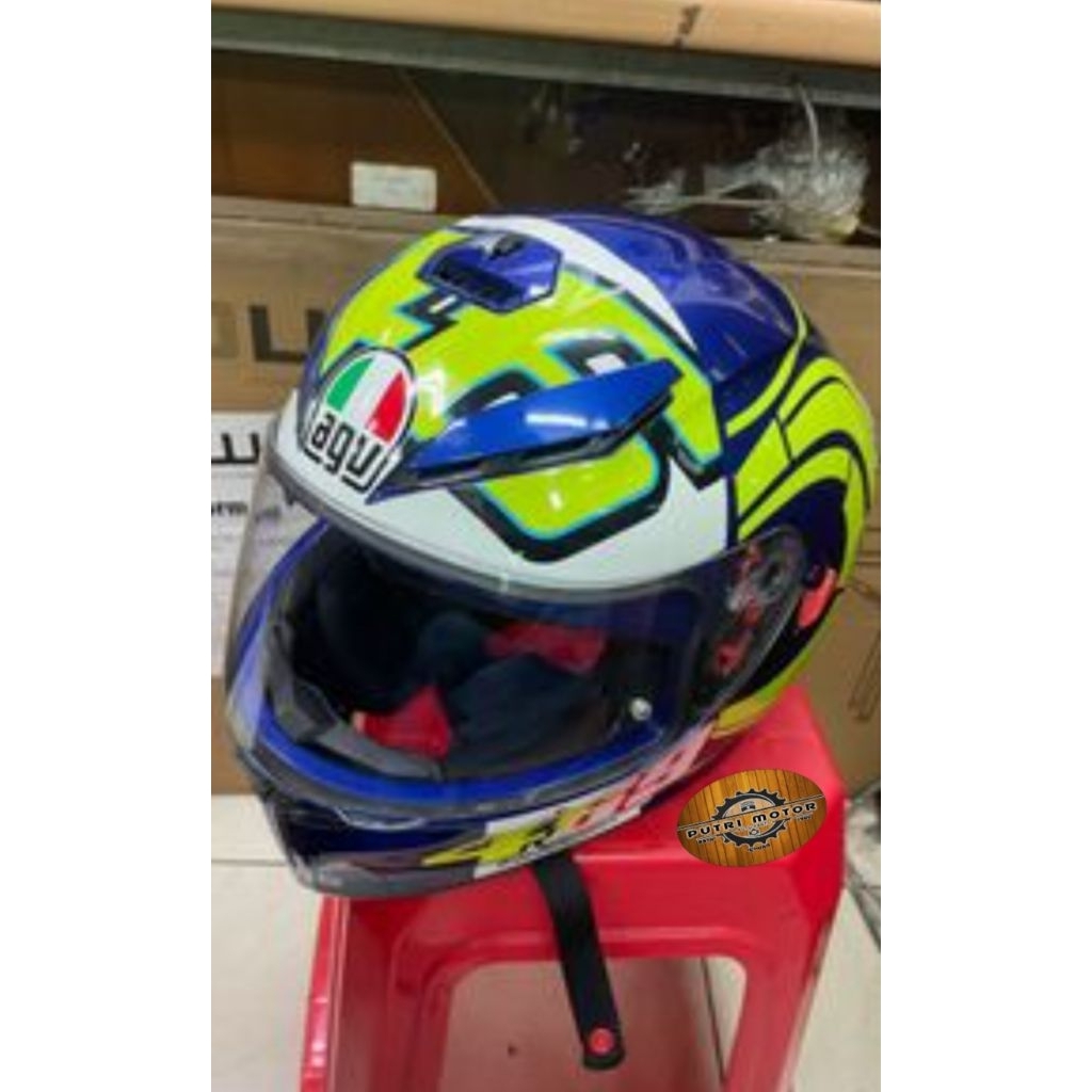 Helm Helem Helmet FULL FACE AGV ORIGINAL Rossi Italy