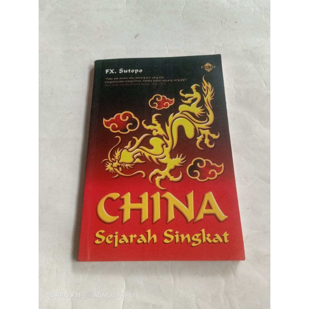 BUKU CHINA SEJARAH SINGKAT FX SUTOPO