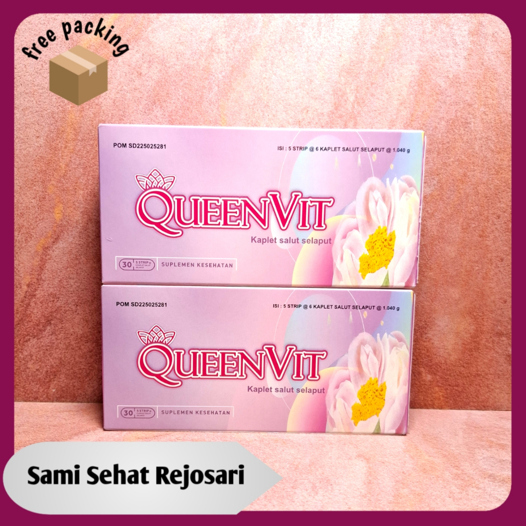 2 Box Queenvit Isi 30 Kaplet