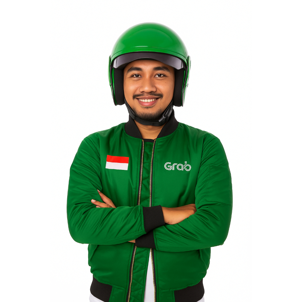 Jaket Grab | Jaket Driver | Jaket Hijau Grab Original | Jaket Ojol Grab