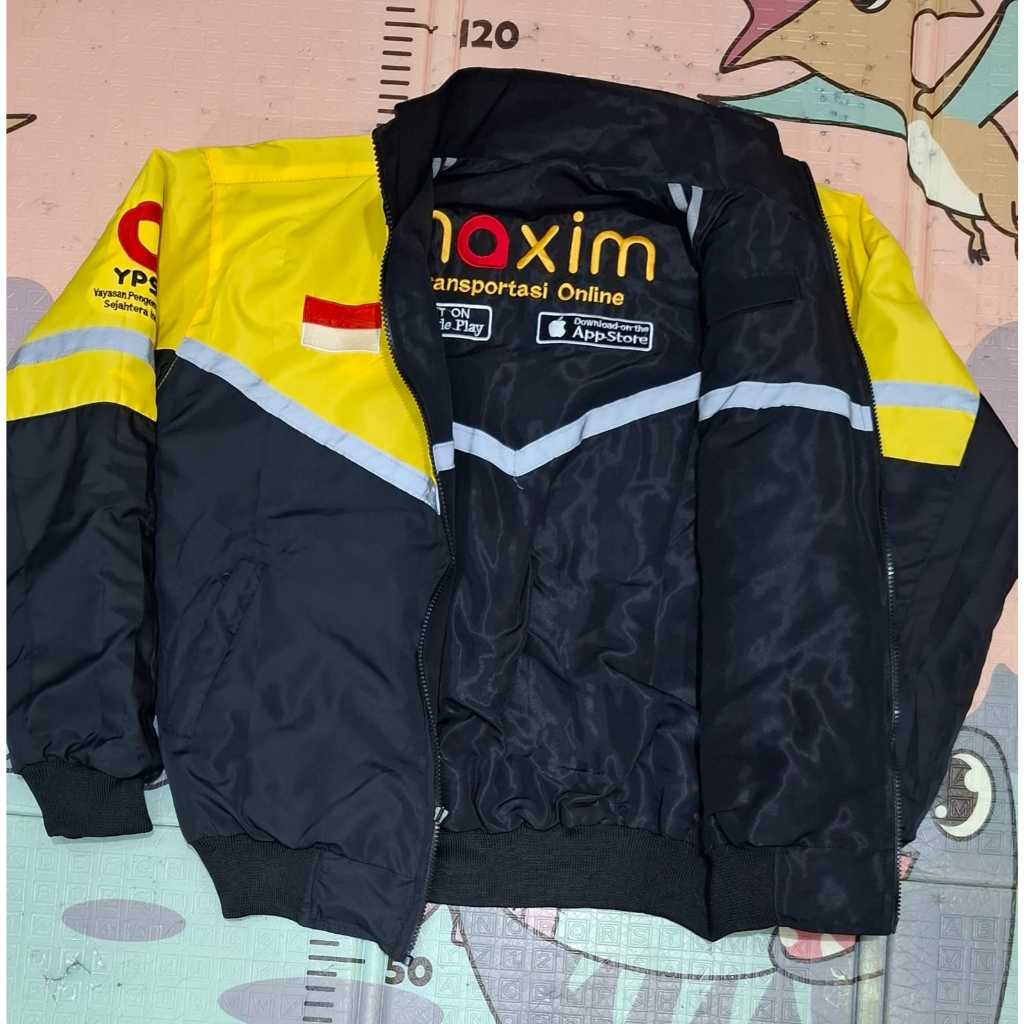 JAKET BUNGLON MAXIM KUNING MAXIM HITAM