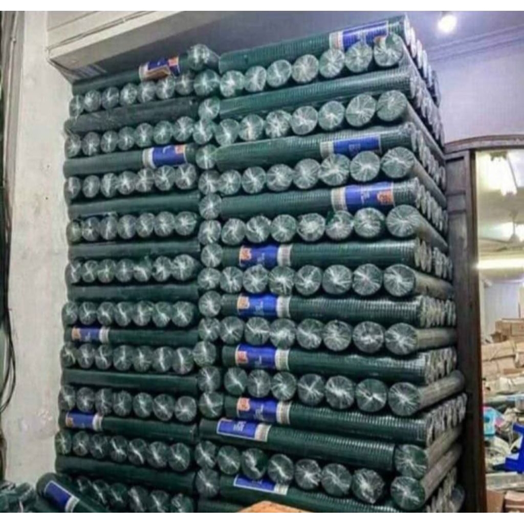 ram kawat hijau 1/2" lubang 1cm lebar 90cm jual permeter