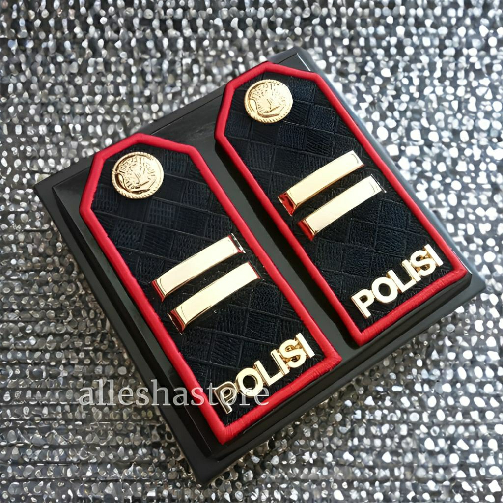 Pangkat PDU iptu pangkat perwira polisi Lis merah bordir