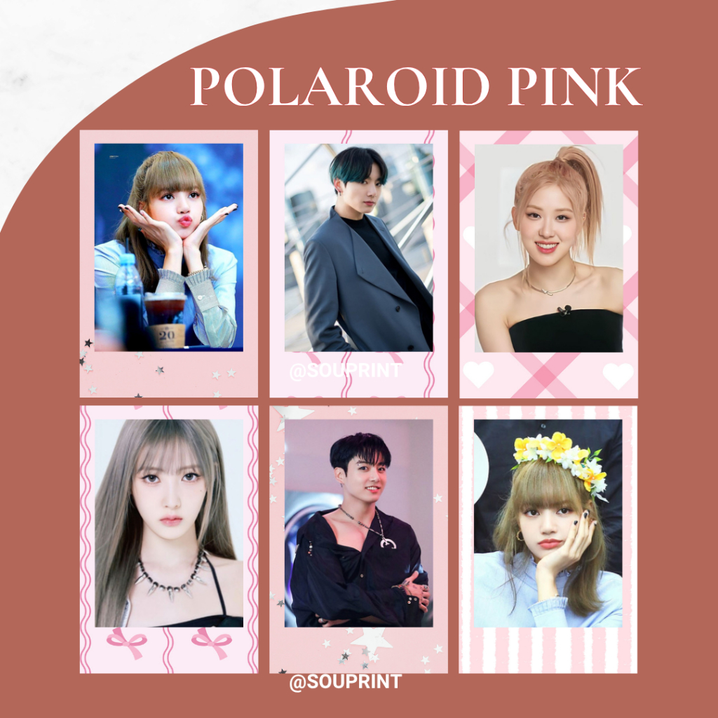 Polaroid Custom Foto Pink Edition / Polaroid Foto / Polaroid Pink Custom Foto / Custom Foto Medan / 