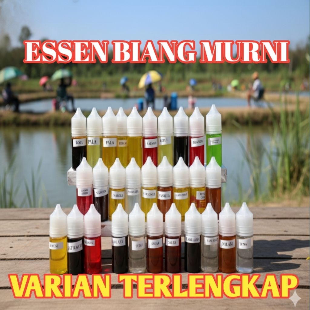Essen Biang Murni Ukuran 5ml Aroma Lengkap Buah Buahan Amisan Hanyiran Atsiri Rempah Rempah Kweni St