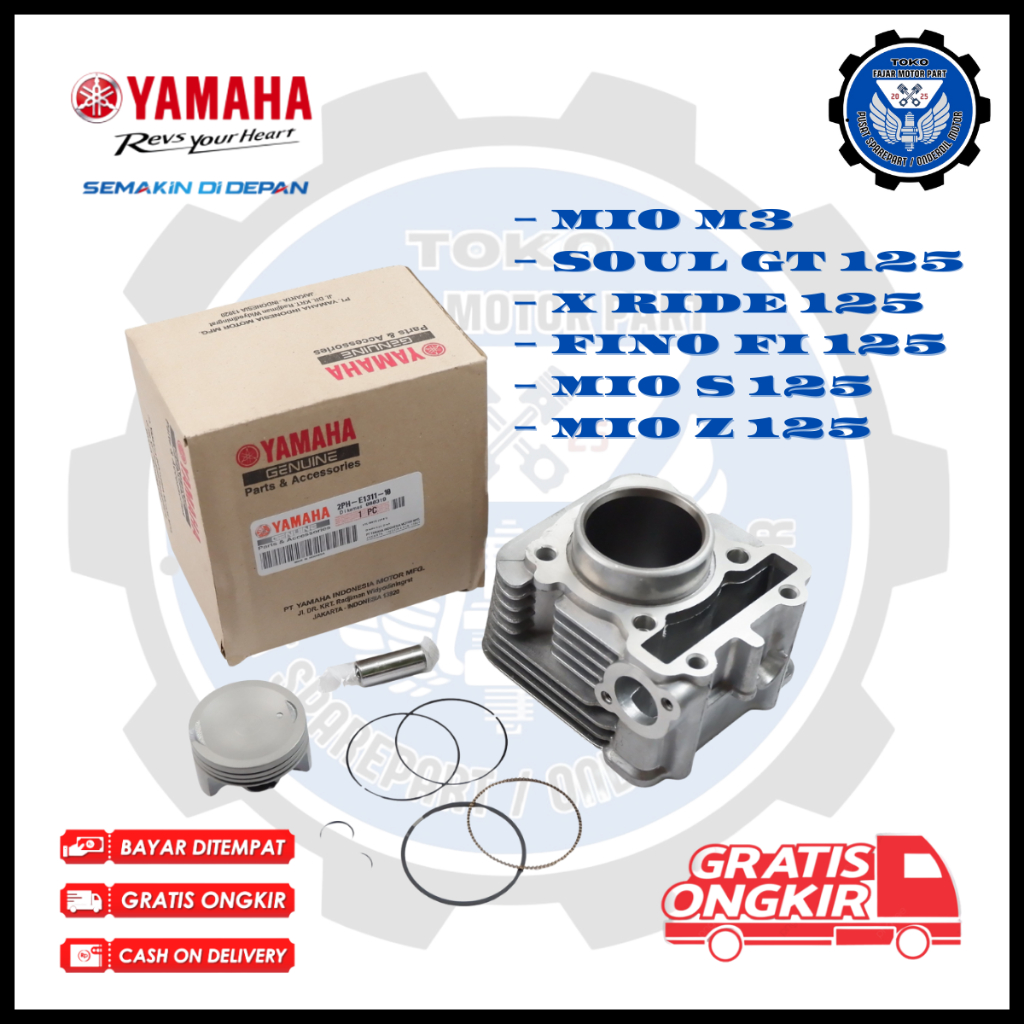 Blok Seher Original Premium Mesin 1 Set Motor Yamaha Mio M3 - 2PH motorcycle