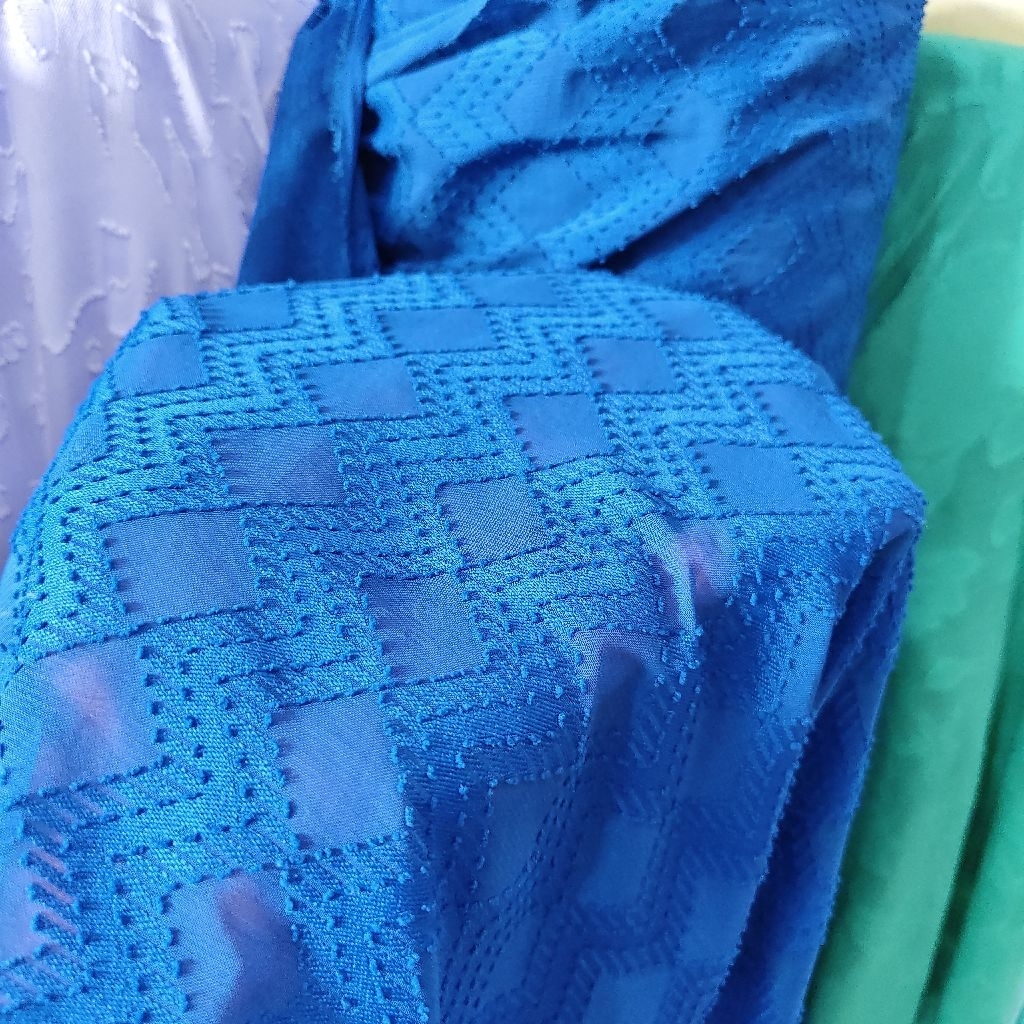 KAIN SIFON URAGIRI PREMIUM WARNA BIRU ELEKTRIK - KAIN SIFON RUBIAH PREMIUM - KAIN SIFON PREMIUM HARG