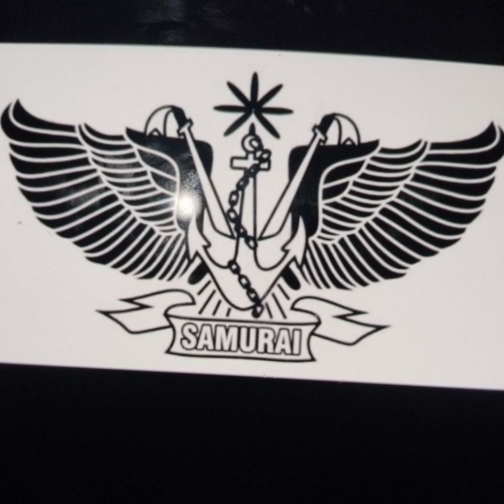 wing jangkar samurai bahan kuningan dapat di braso
