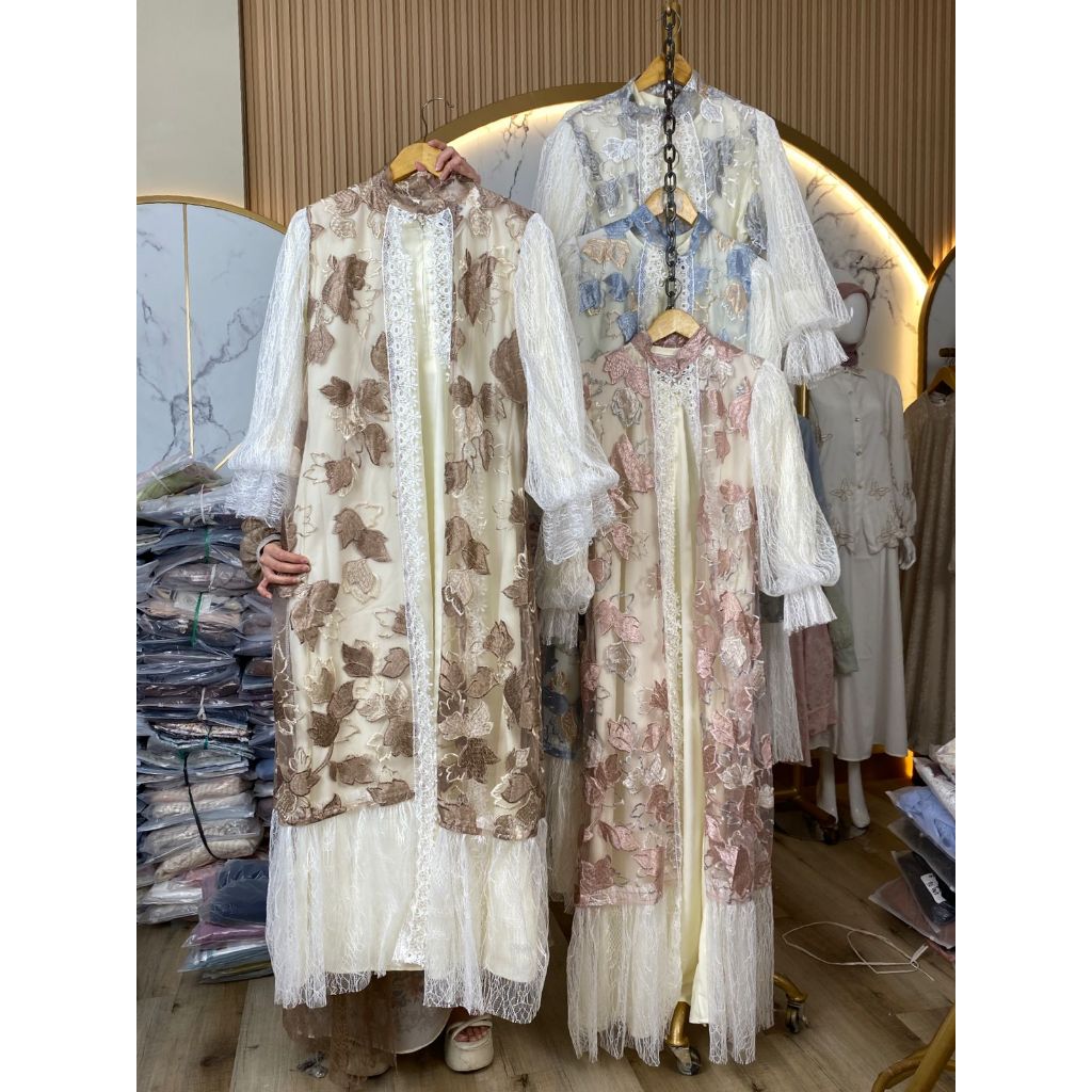 MADAMEMALLA PO 1264 GAMIS BRUKAT FASHION MUSLIM