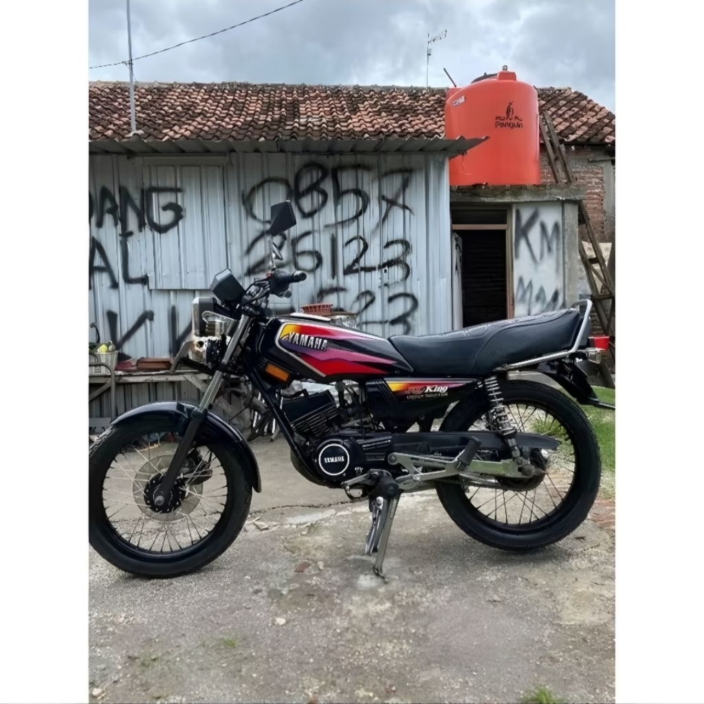 Paket Striping Sticker Yamaha RX KING 1998 1999 2000 Merah set Emblem List Body Rx king master 98 99