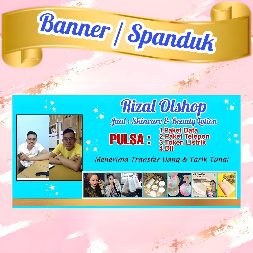 Banner / Spanduk olshop / tempat usaha