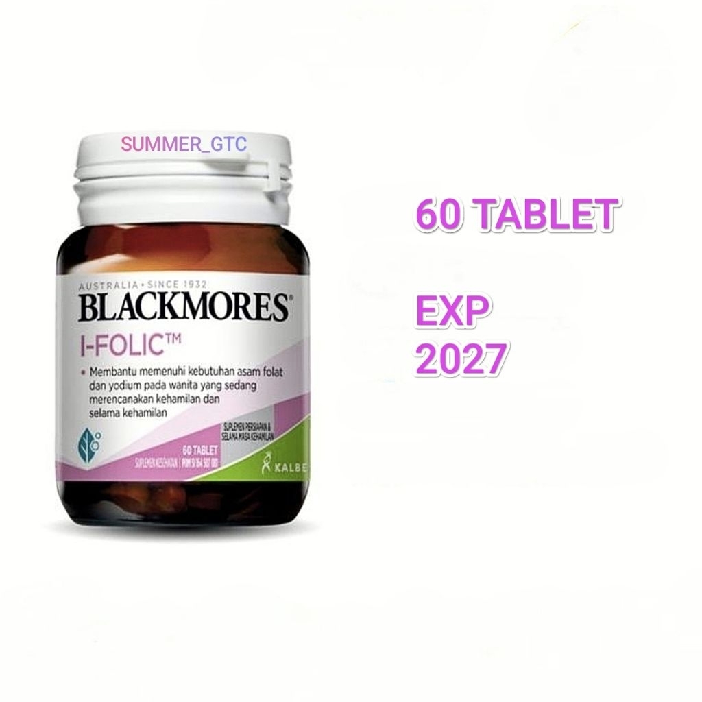 blackmores i folic 60 tablet promil