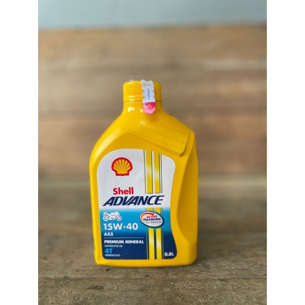 Shell Advance AX5 15W-40 0.8L – Oli Motor 4-Tak Berkualitas