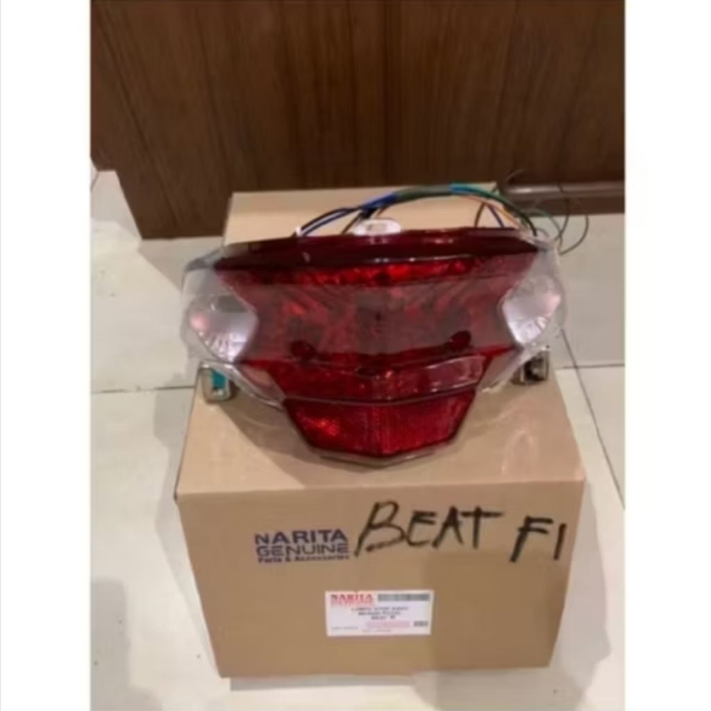 Lampu Stop Belakang Beat Fi Custom Hitam Oren Super Kece Siap Pasang