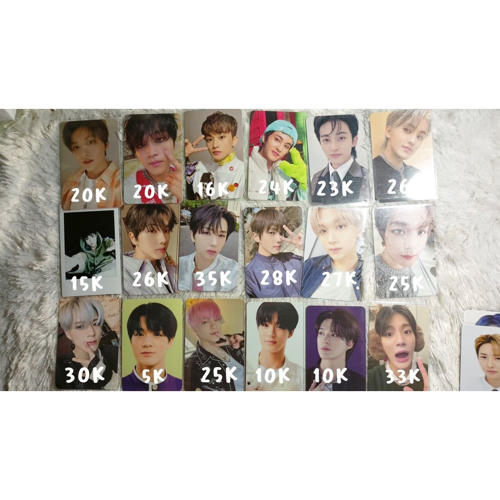[ BACA DESKRIPSI ] photocard nct dream 127 jeno mangap jisung boneka jaehyun haechan boneka mark bea