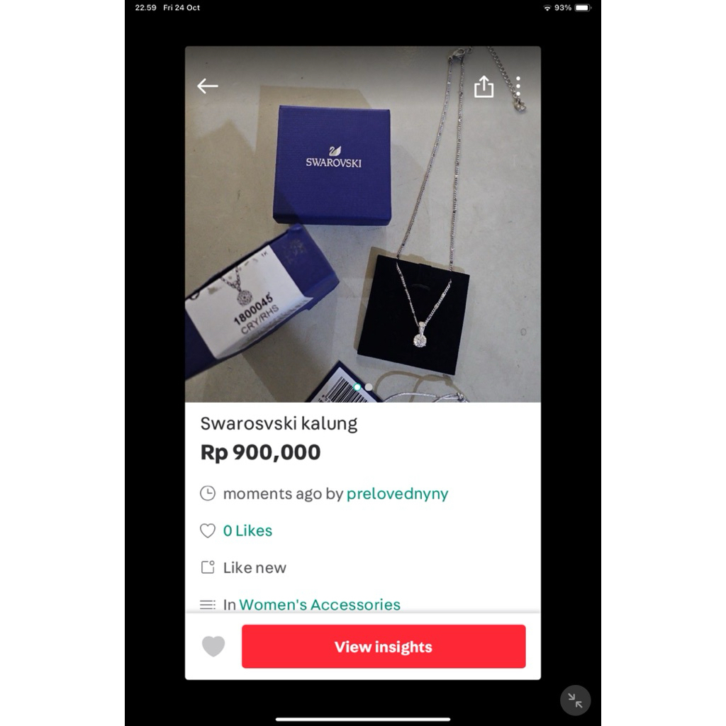 Swarovski kalung