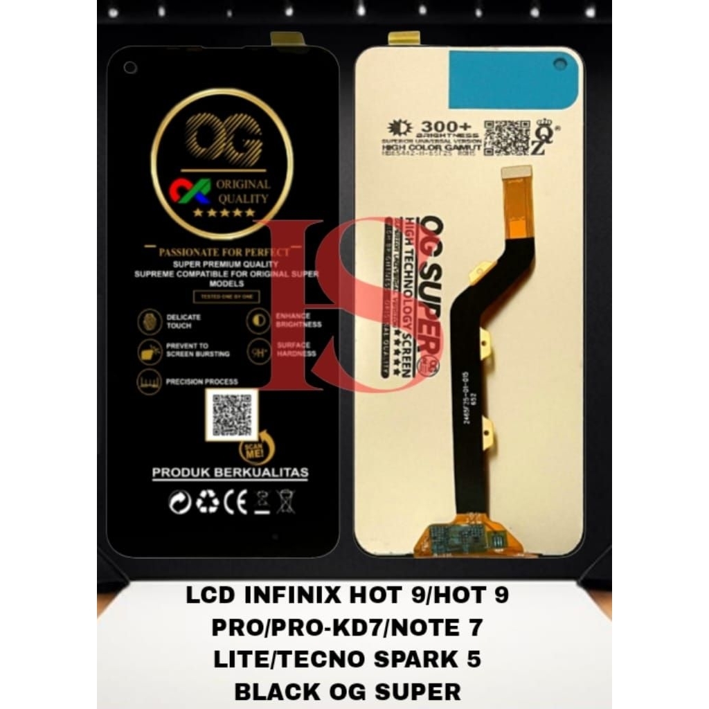 LCD INFINIX HOT 9 FULLSET TOUCH SCREEN LCD INFINIX HOT 9/HOT 9 PRO/PRO-KD7/NOTE 7 LITE/TECNO SPARK 5