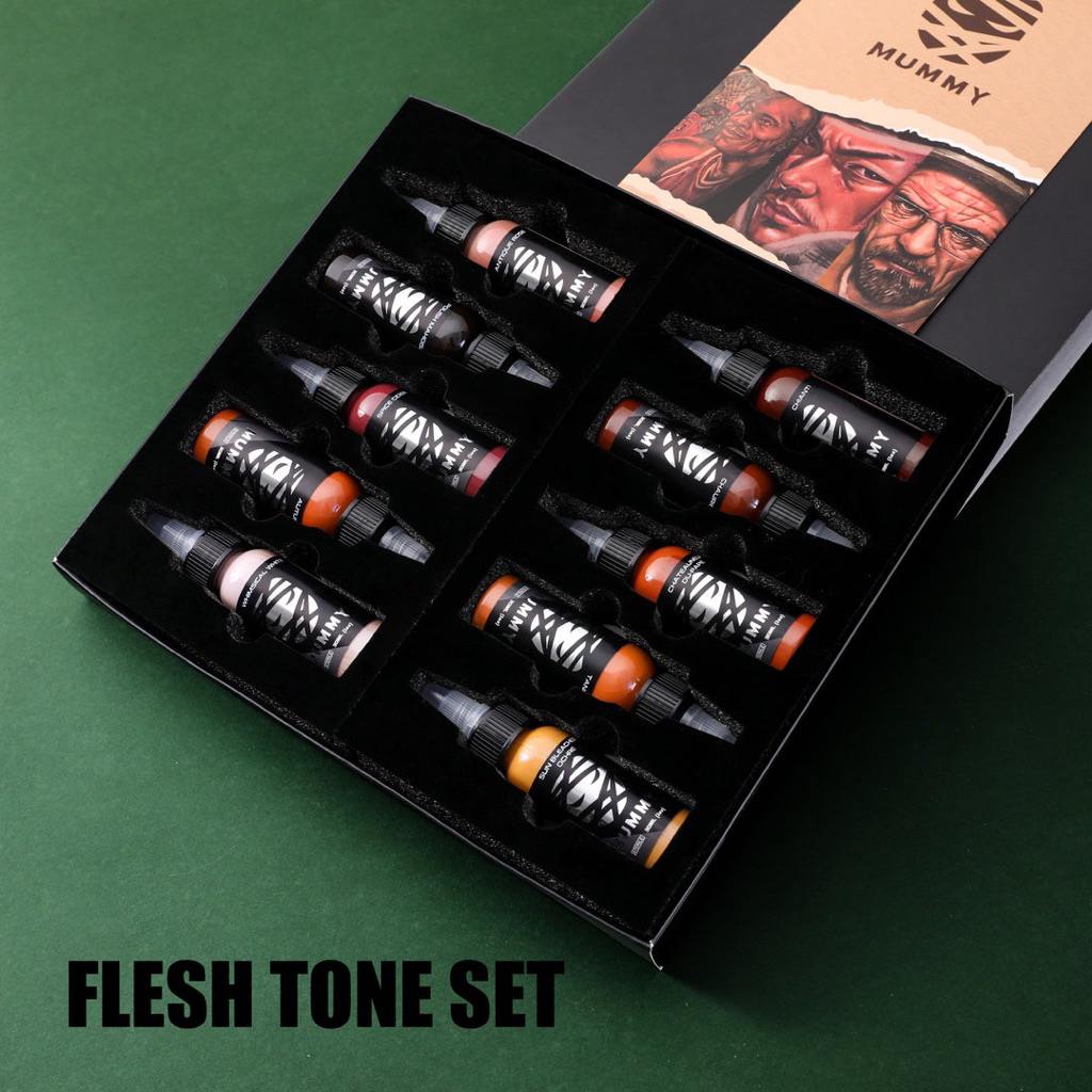MUMMY FLESHTONE TATTOO INK SET 10COLOR