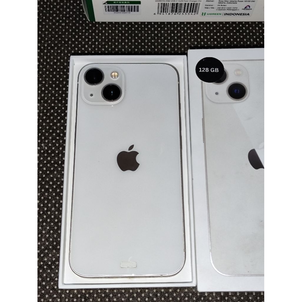 iPhone 13 starlight ibox 128gb bh 96garansi on S/D 4-APRIL-2026