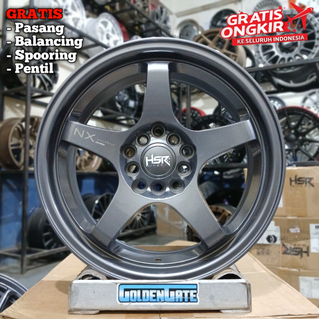 Velg mobil ring 16 5x100 5x114,3 hsr kailolo lebar 7 bisa untuk altis, baleno, civic fd, ertiga dll