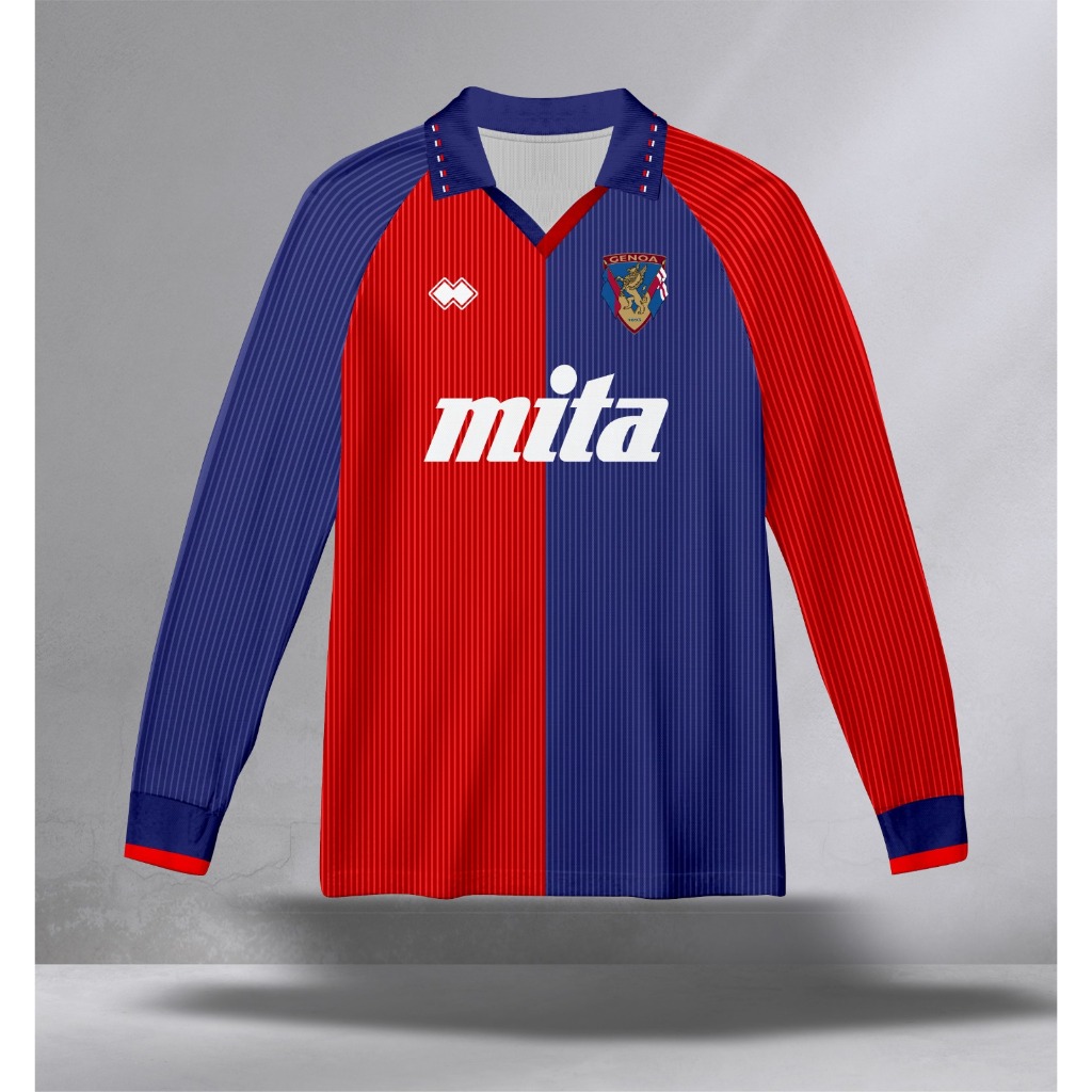 JERSEY FANTASY//BAJU BOLA RETRO// JERSEY CASUAL//JERSEY RETRO GENOA //FULLPRINTING | JERSEY RETRO | 