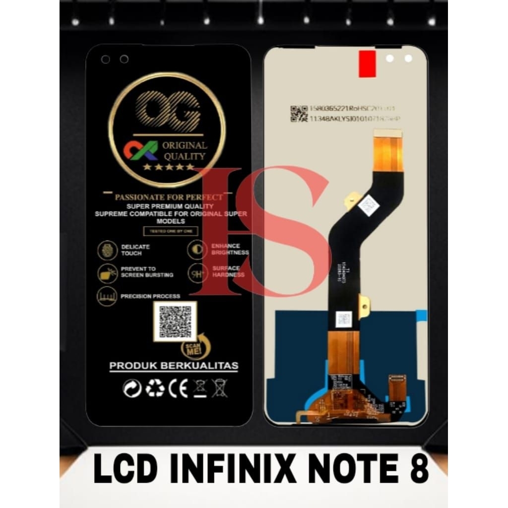 LCD INFINIX NOT 8 FULLSET TOUCH SCREEN LCD INFINIX NOT 8 LCD ORIGINAL