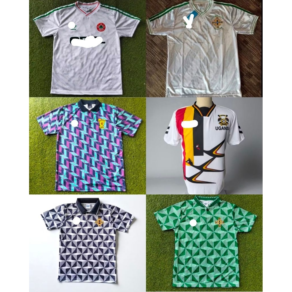 Jersey uganda 1990/jersey northern ireland 1990 home away/jersey scotland 1990/jersey irlandia 1990 