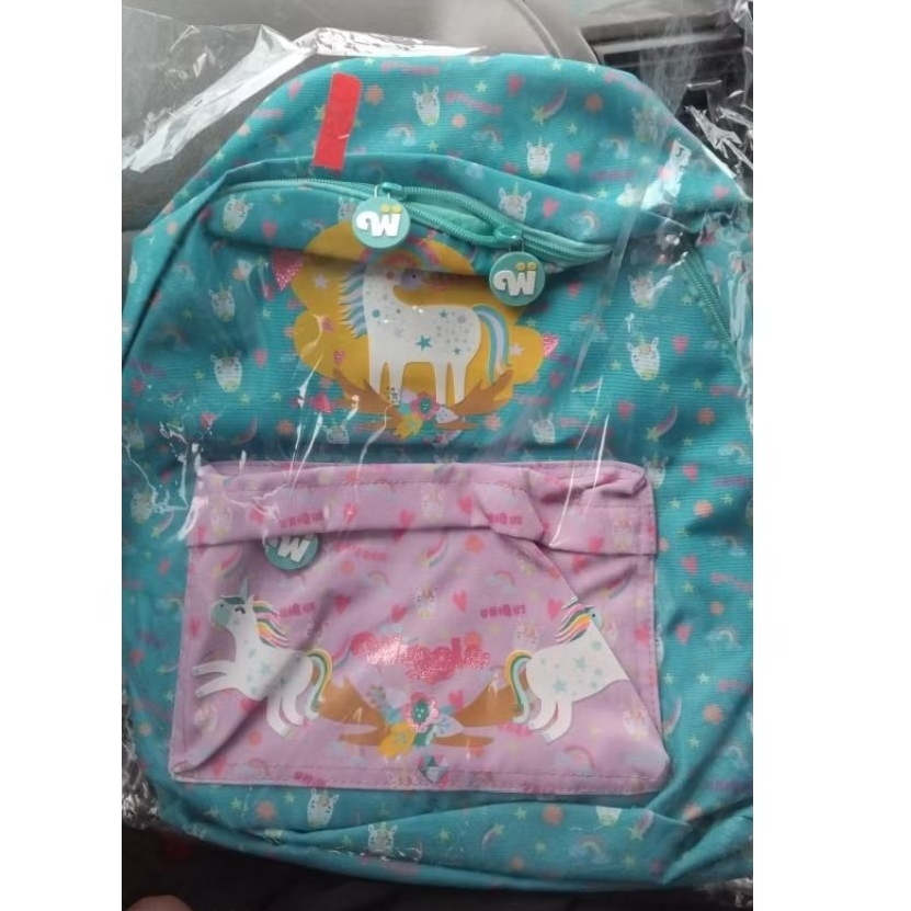 Wiggle tas anak cewe warna pink hijau tosca bagus murah ransel