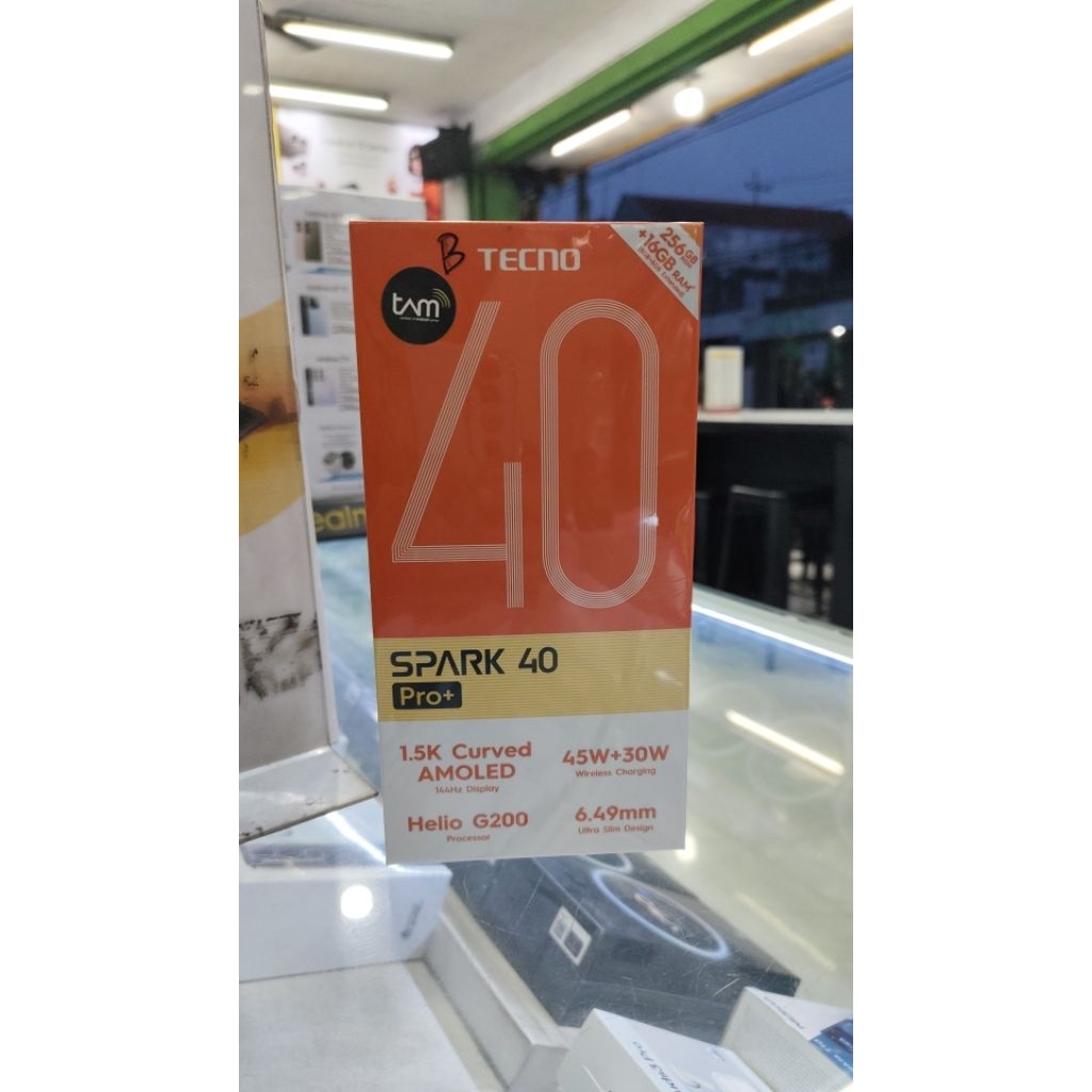 tecno spark 40 pro+ ram 8+8/256