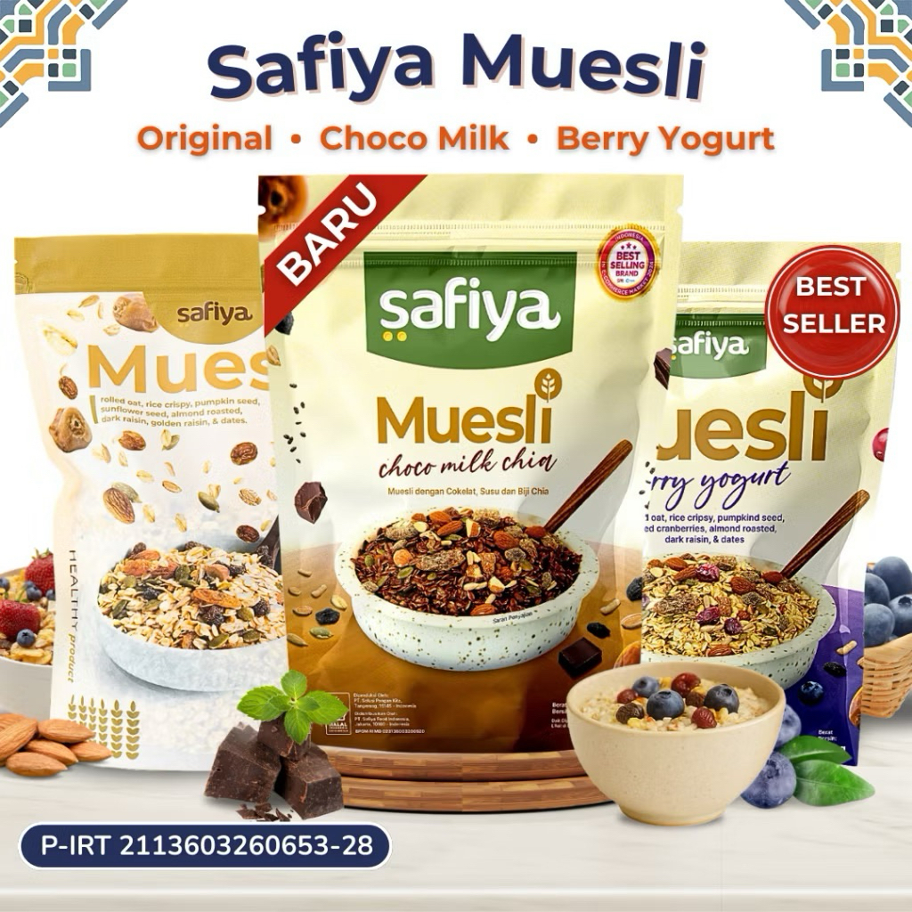MUESLI BERRY YOGURT 1kg || MUESLI SAFIYA