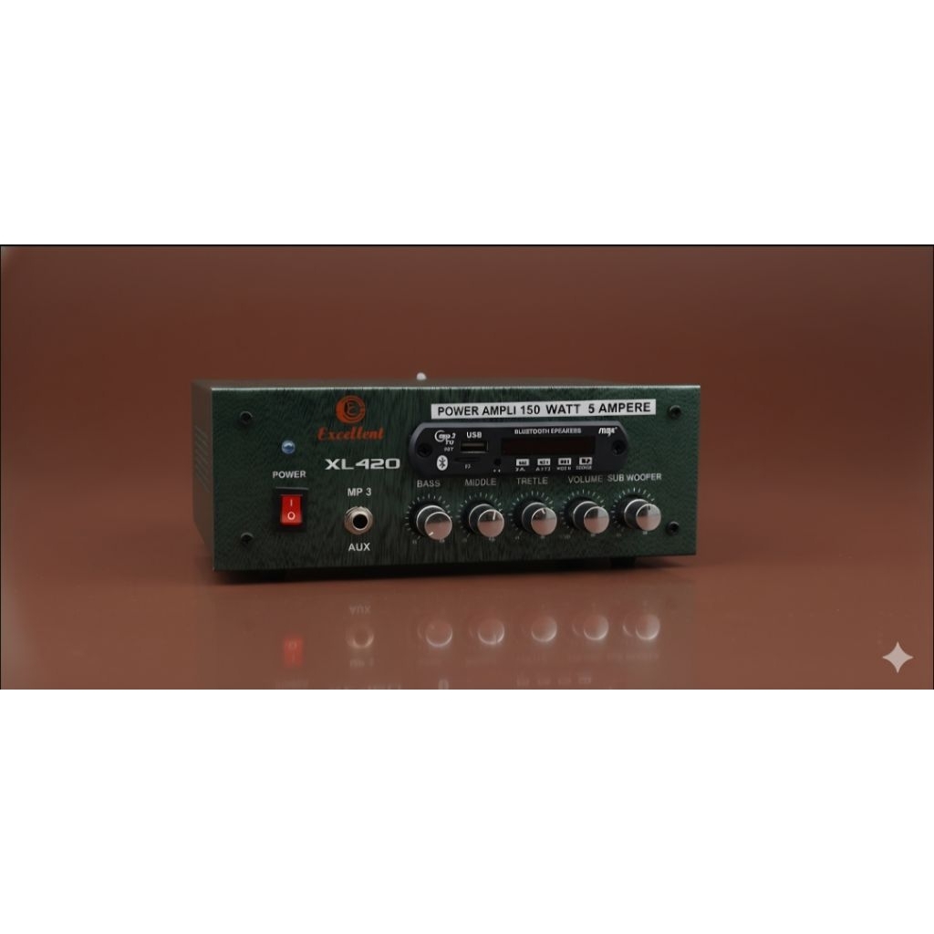 POWER AMPLIFIER RAKITAN 150Wat+BLUTUT+SUBWOFERR SIAP CEK SOUND