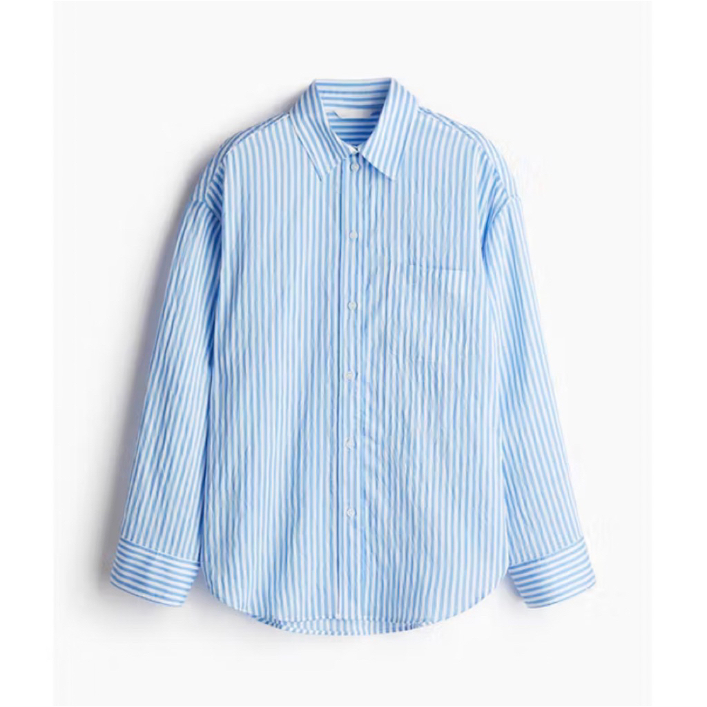 kemeja garis H&M (striped) like new