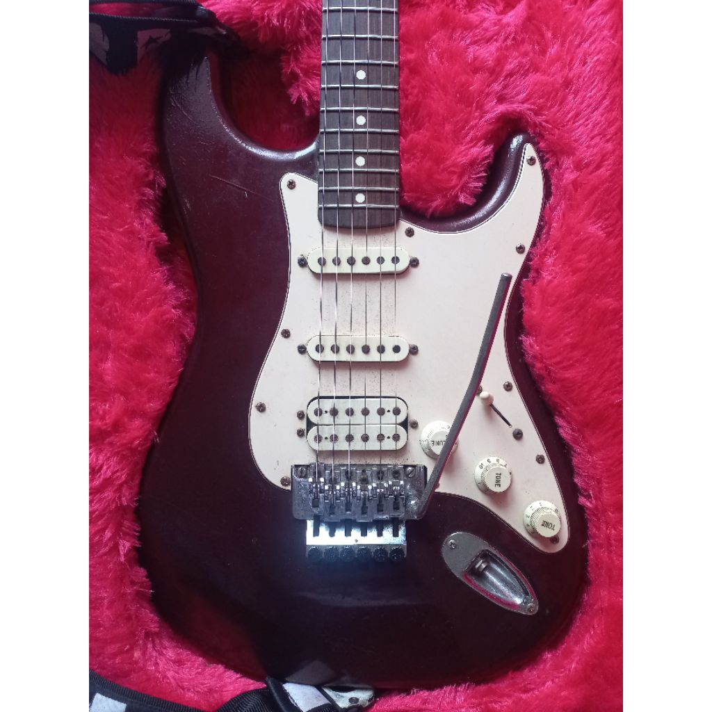 gitar merk fender stratocaster floydrose std series HSS asli original Made in mexico