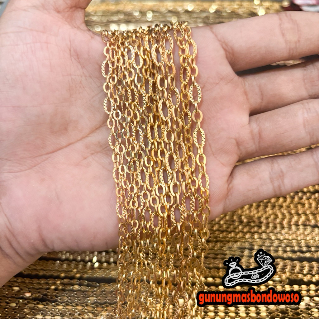 Kalung Vivo dewasa emas asli kadar 375 8k