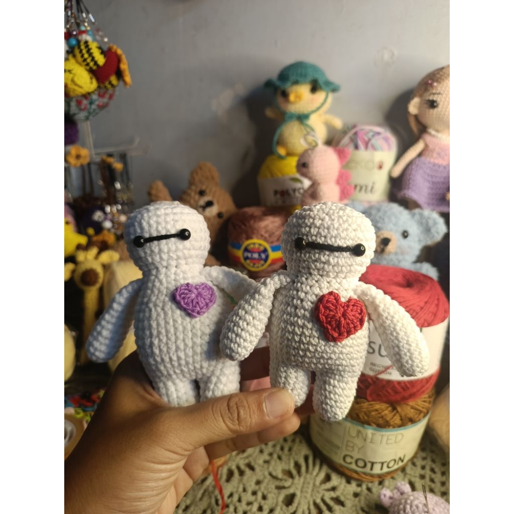 amigurumi baymax / baymax rajut / ganci baymax