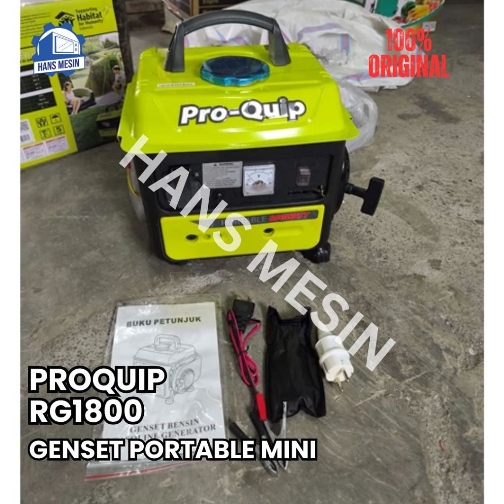 GENSET BENSIN CAMPUR (PROQUIP) RG1800 / GENSET PORTABLE MINI