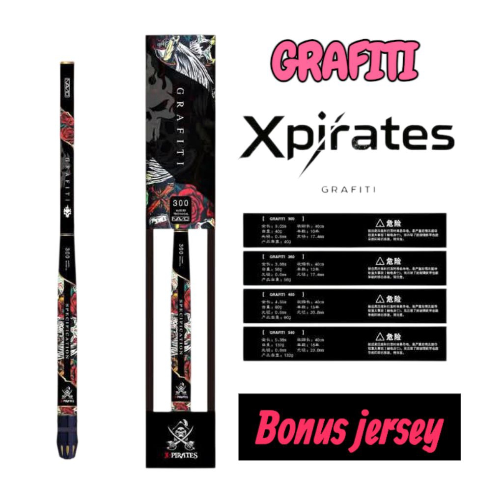 JORAN TEGEK GRAFITI XPIRATES 360 & 450 BONUS JERSEY