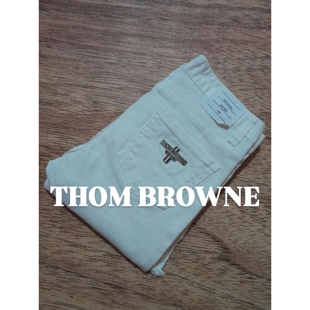 Jeans luxury THOM BROWNE bahan ngaret second/bekas/preloved