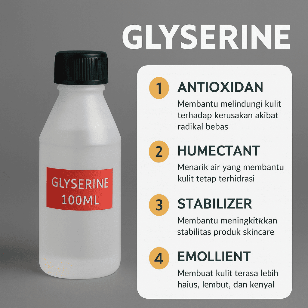 Glyserin / Glyserol /  Glycerin Humektan Lembab Cair 100 ml