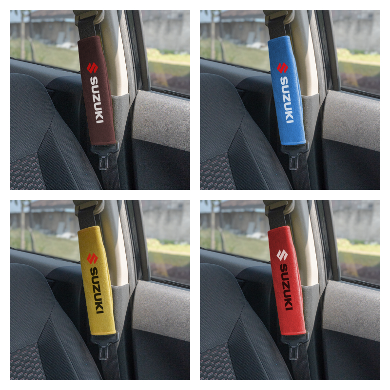 4PCS COVER SEAT BELT MOBIL SUZUKI SARUNG SABUK PENGAMAN MOBIL XL7 ERTIGA IGNIS SWIFT KARIMUN WAGON