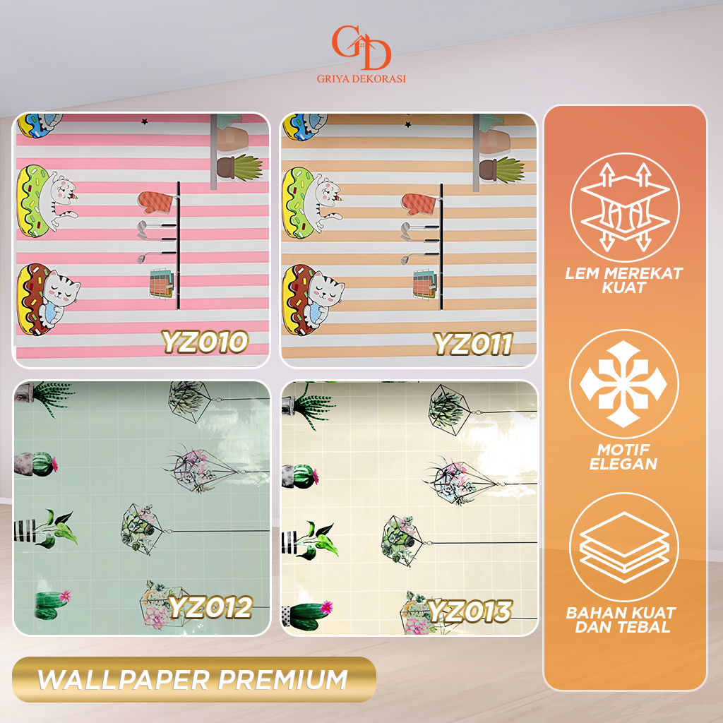 Stiker Dinding Dapur Wallsticker Anti Minyak Dapur Motif Sticker Dapur Karakter 60cm x 5m-OR