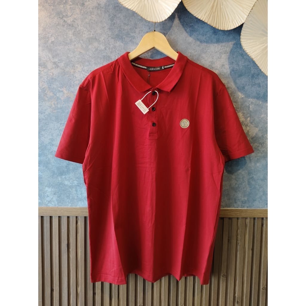 VNS KAOS KERAH PRIA // BAHAN SUPER STRETCH // BAJU IMLEK PRIA // KAOS MERAH