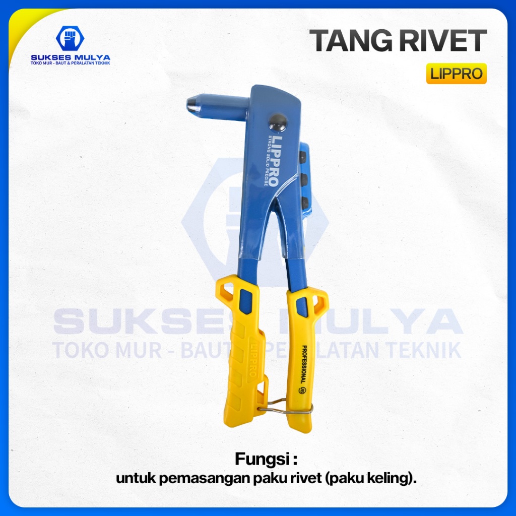 Tang Rivet Heavy Duty Hand Riveter Lippro - Lippro 5808-03